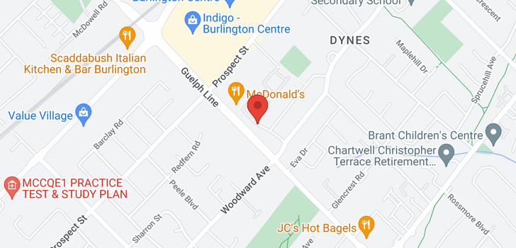 map of 38 -  660 Oxford Road